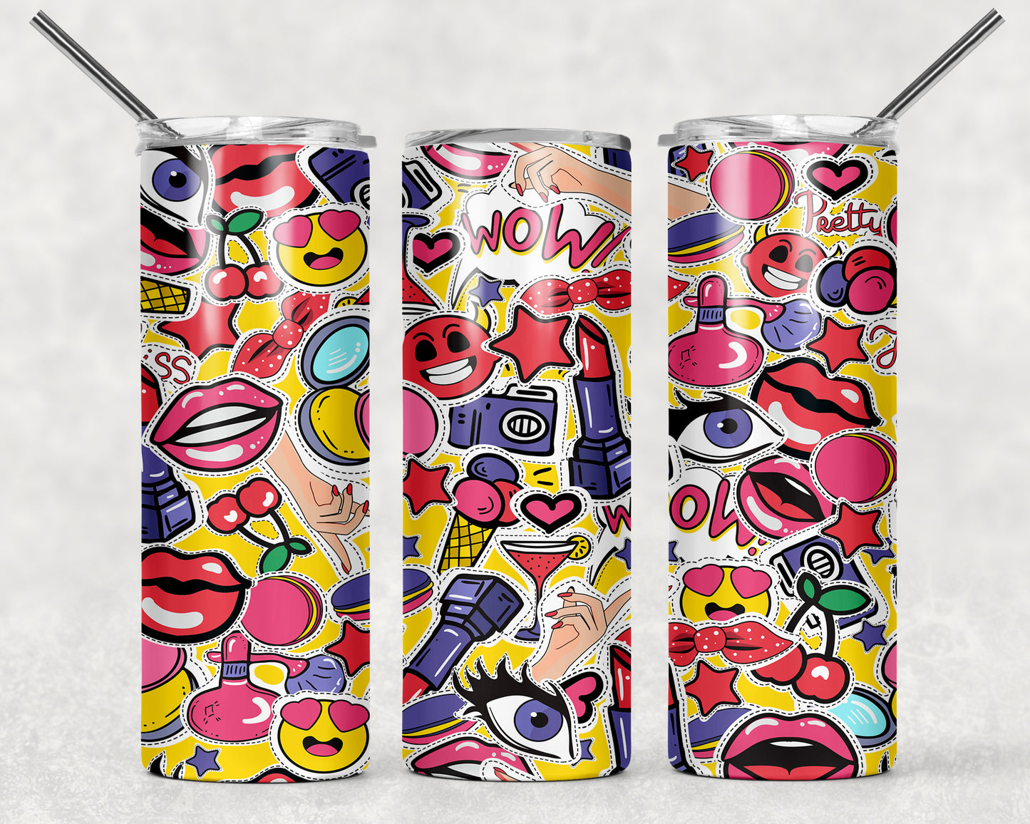 Vaso delgado a todo color - 20 oz - Elige tu diseño