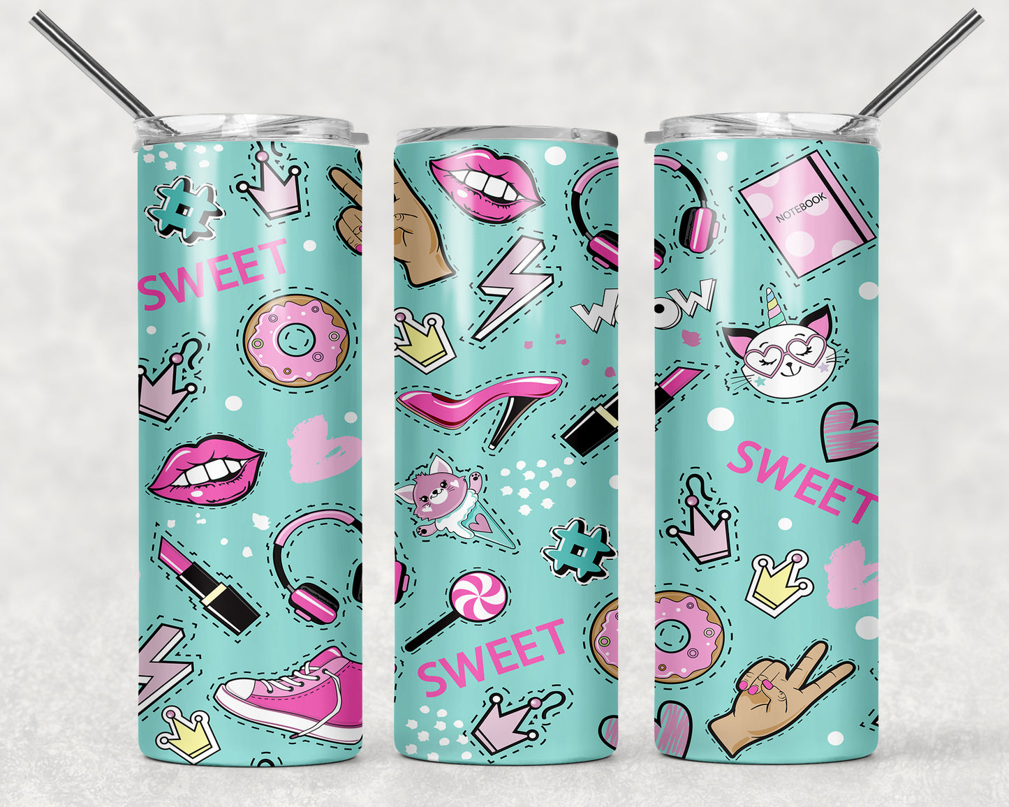 Vaso delgado a todo color - 20 oz - Elige tu diseño