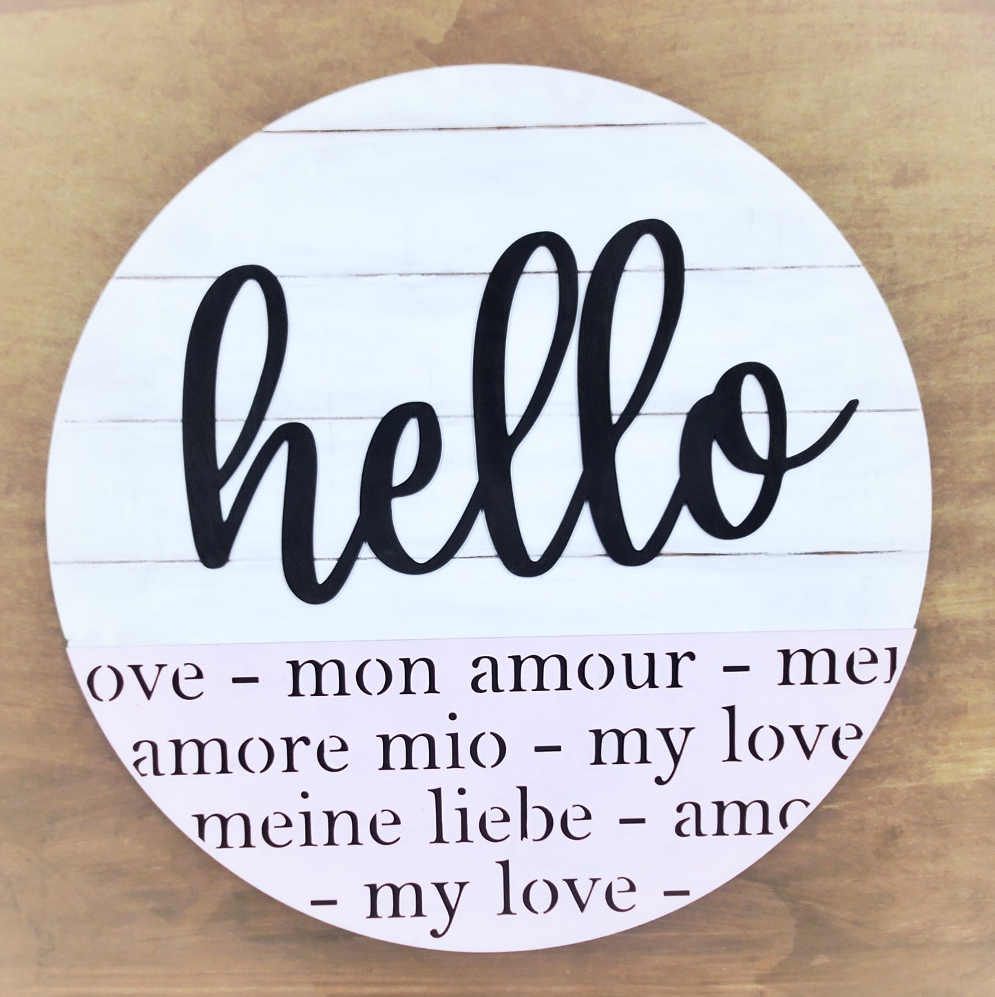 Hello My Love Door Hanger Kit - Round - Various Sizes