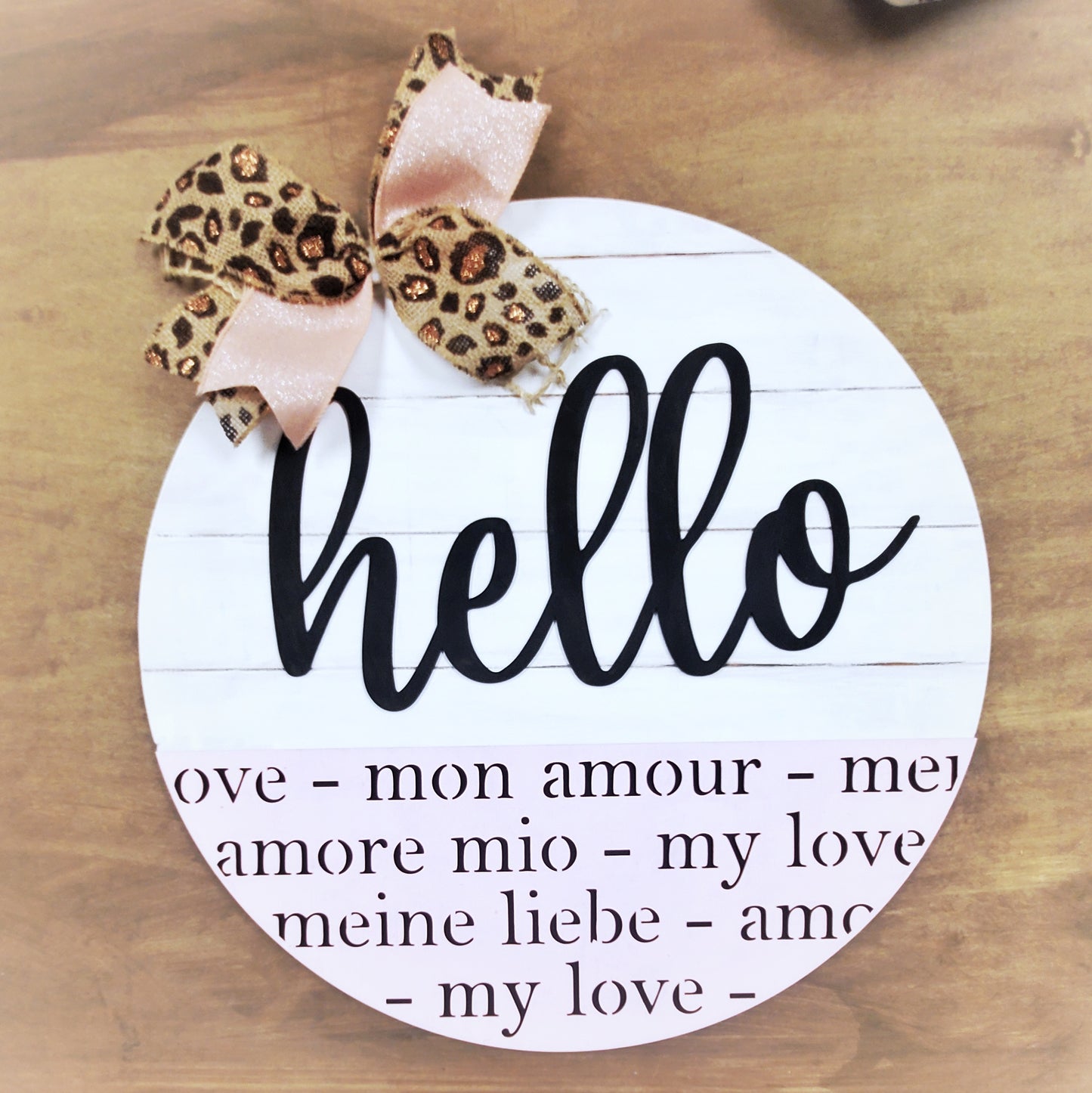 Hello My Love Door Hanger Kit - Round - Various Sizes