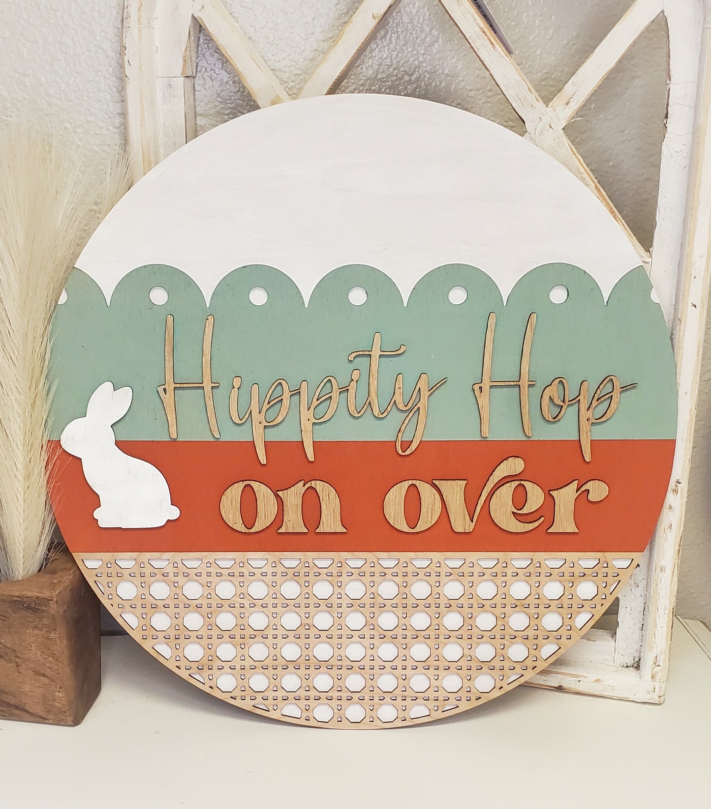 Hippity-Hop On Over Door Hanger Kit - Round - Various Sizes