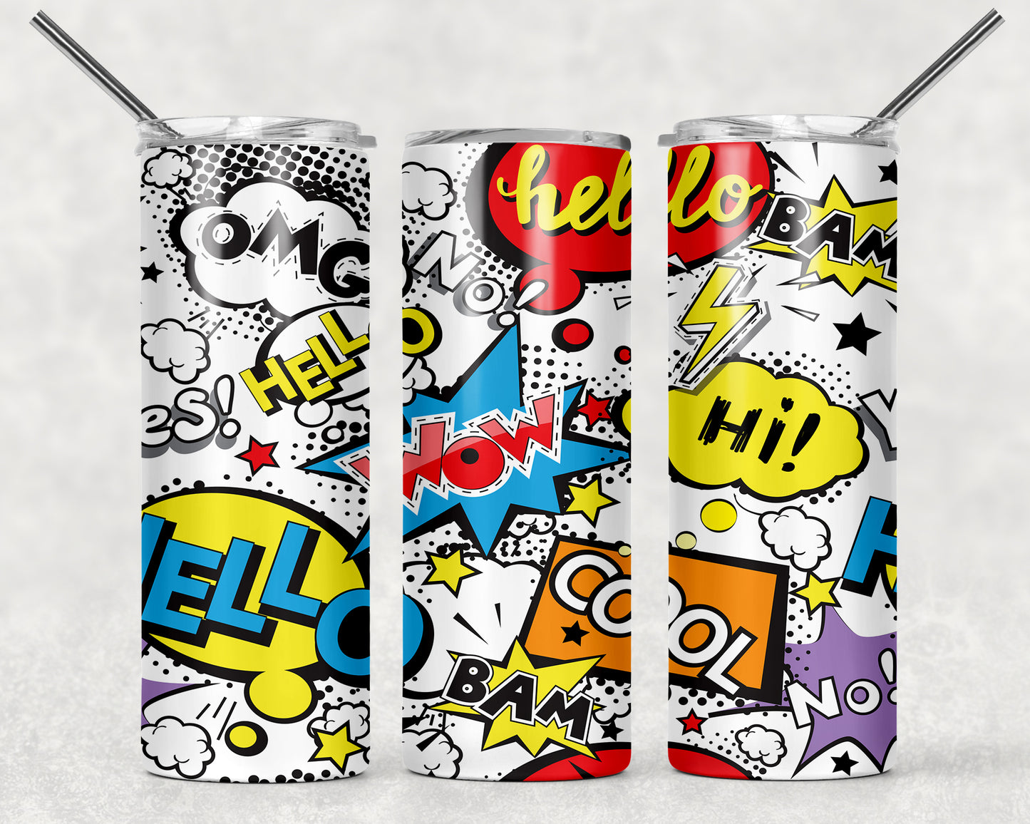 Vaso delgado a todo color - 20 oz - Elige tu diseño