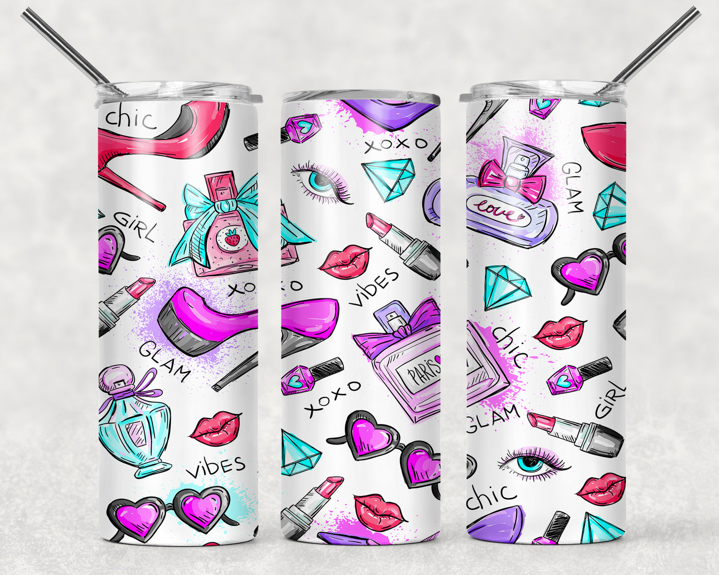Vaso delgado a todo color - 20 oz - Elige tu diseño