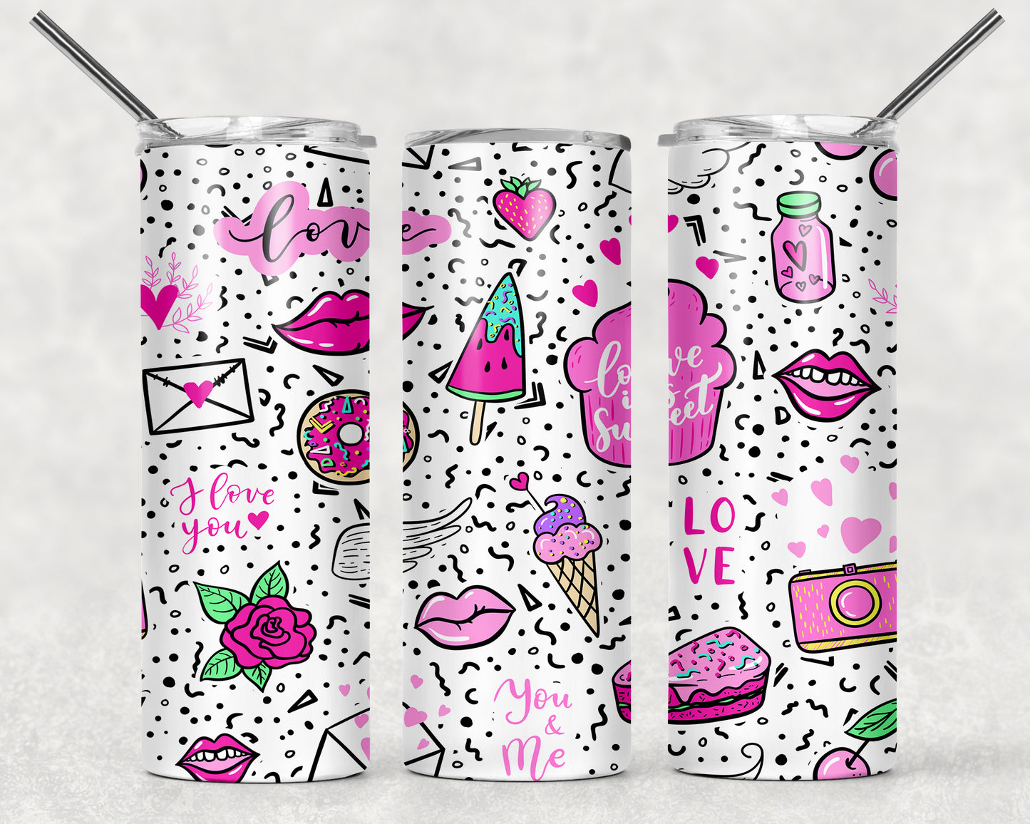 Vaso delgado a todo color - 20 oz - Elige tu diseño