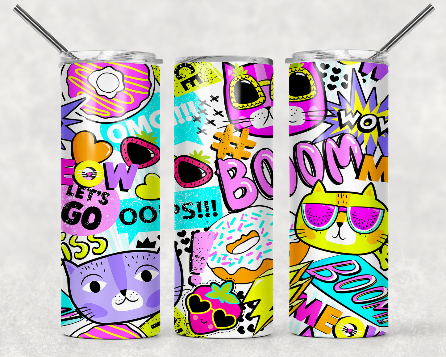 Vaso delgado a todo color - 20 oz - Elige tu diseño
