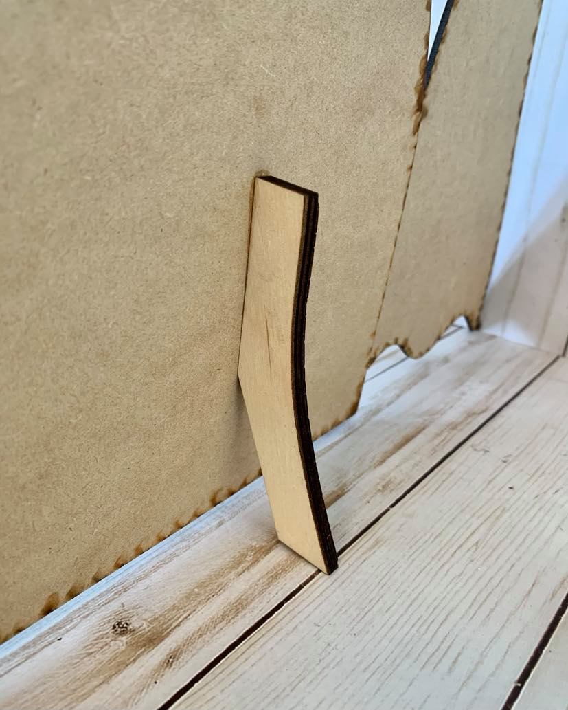 Letrero 3D espeluznante - Kit listo para pintar