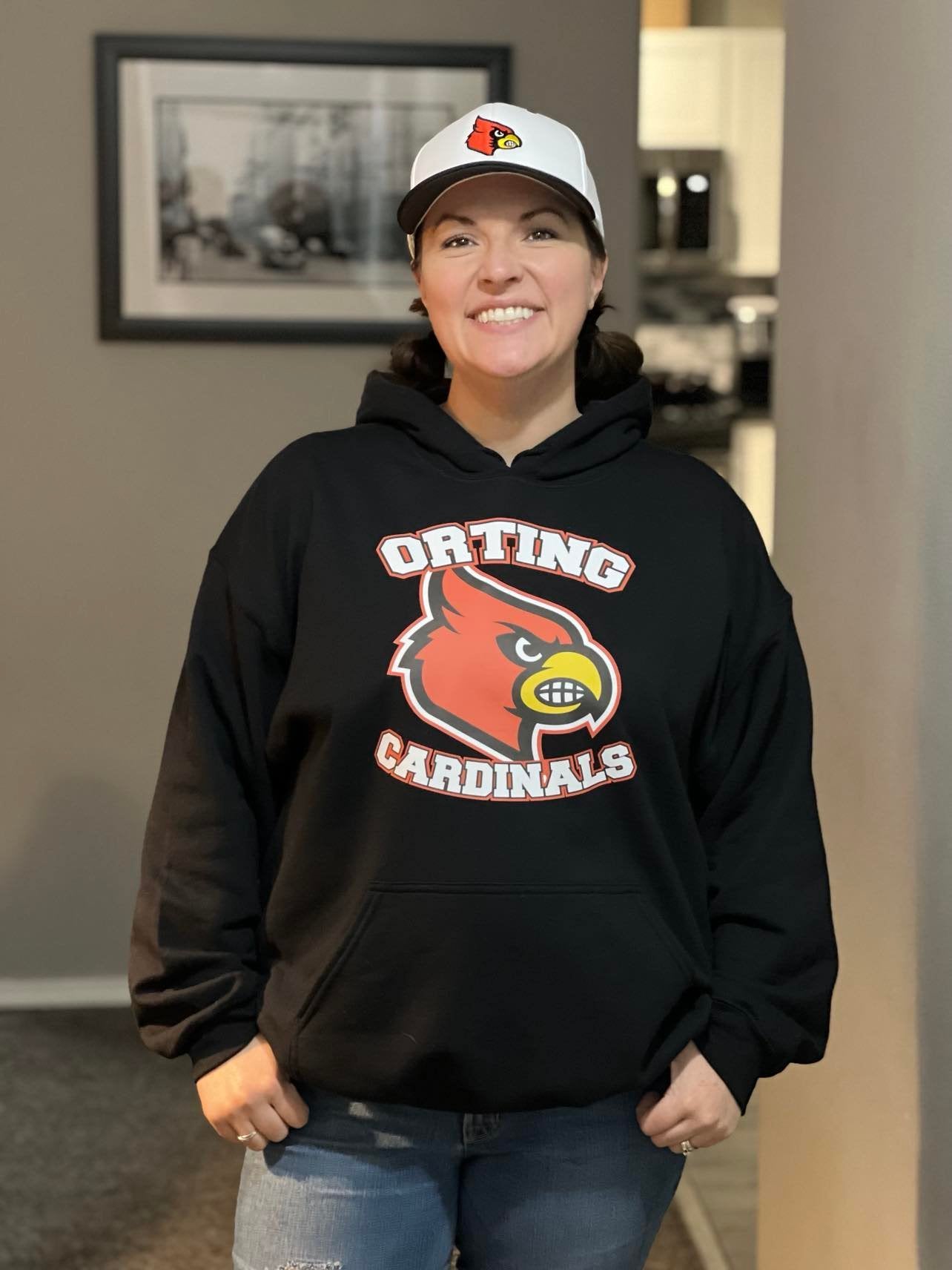 Holly's Favorite Orting Cardinals Hooded Sweatshirt G185