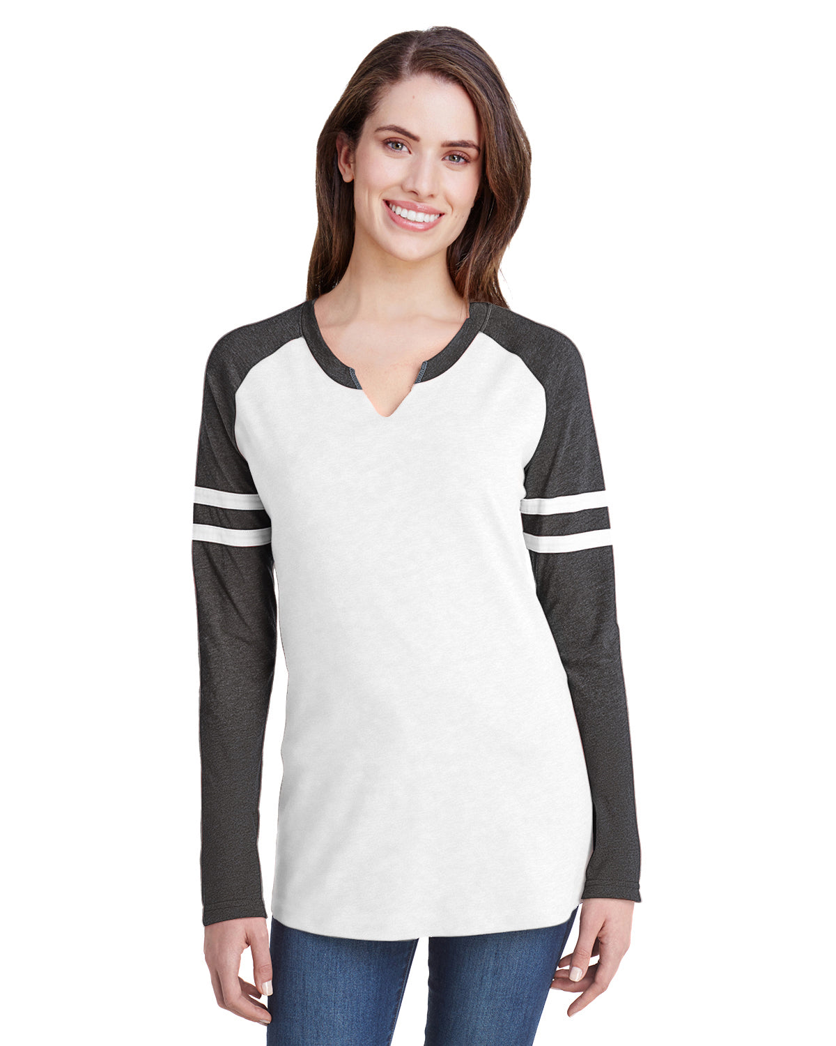 Camiseta de manga larga de jersey fino Gameday Mash-Up para mujer