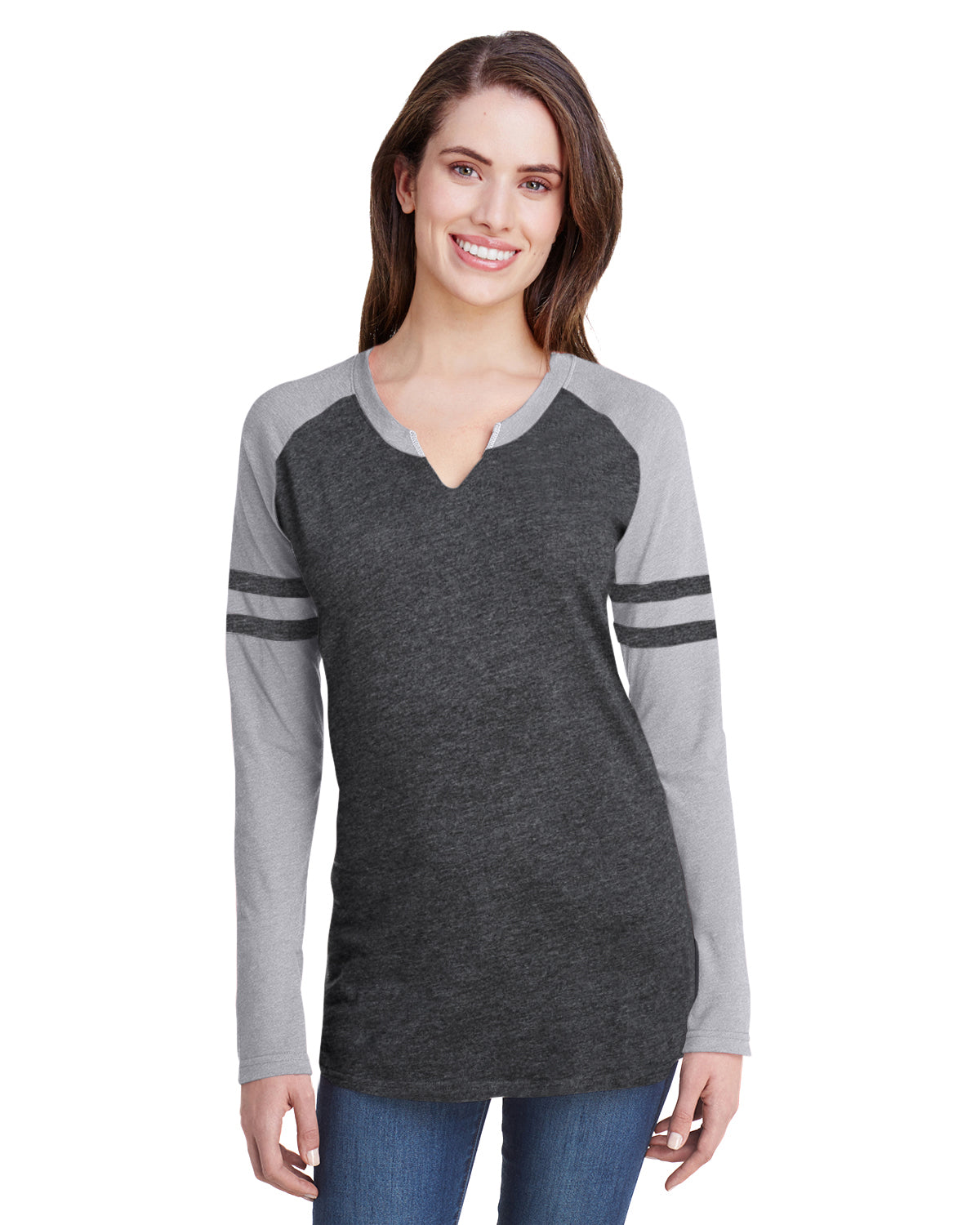 Camiseta de manga larga de jersey fino Gameday Mash-Up para mujer