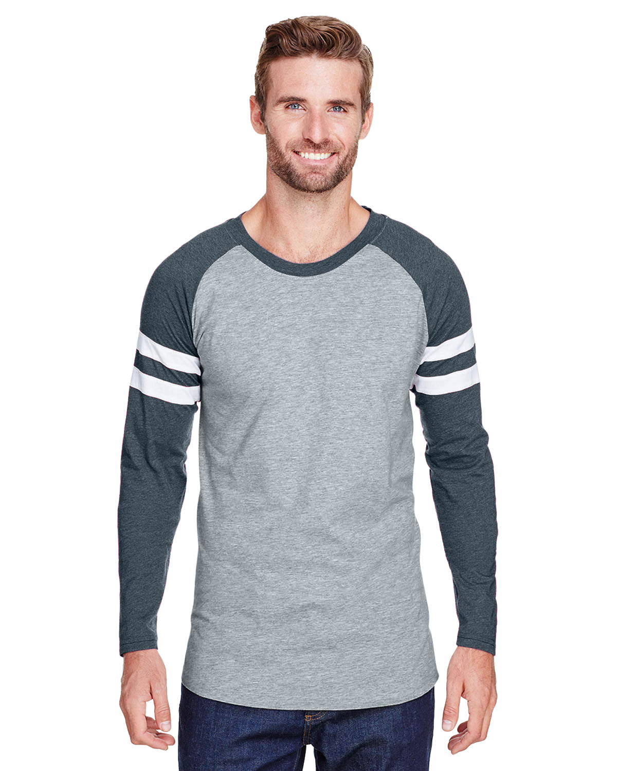Men's Gameday Mash-Up Long Sleeve Fine Jersey T-Shirt