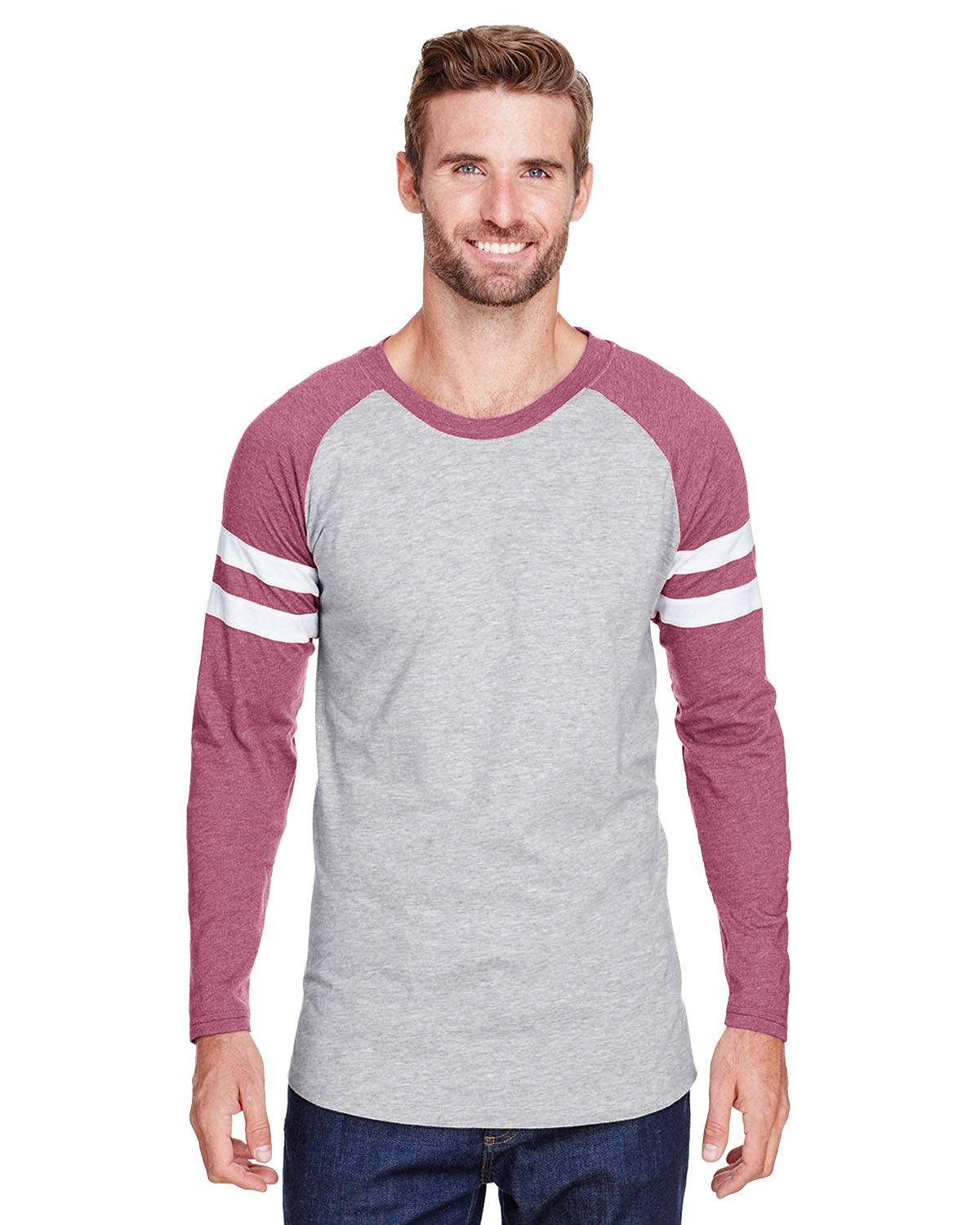 Men's Gameday Mash-Up Long Sleeve Fine Jersey T-Shirt