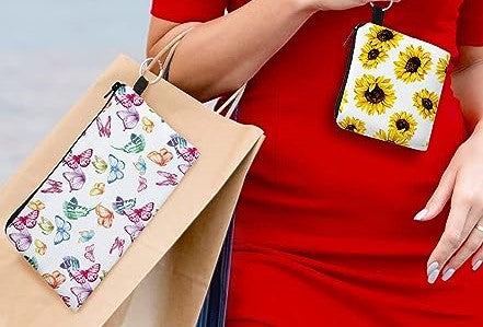 Monedero, tarjetero y neceser personalizado con cremallera y llavero