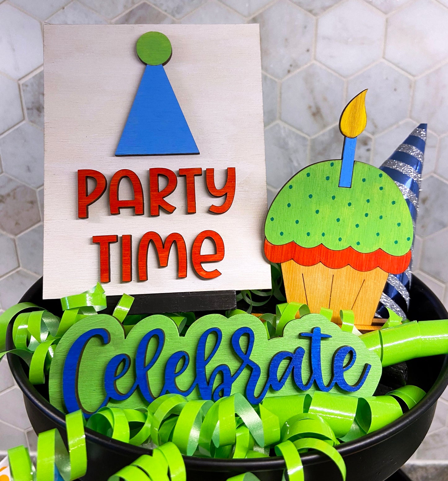 Birthday Celebration Tiered Tray Kit