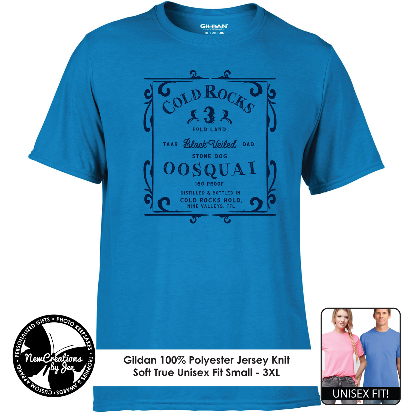 Cold Rocks Oosquai - Wheel of Time Inspired  Souvenir Lightweight  Tees