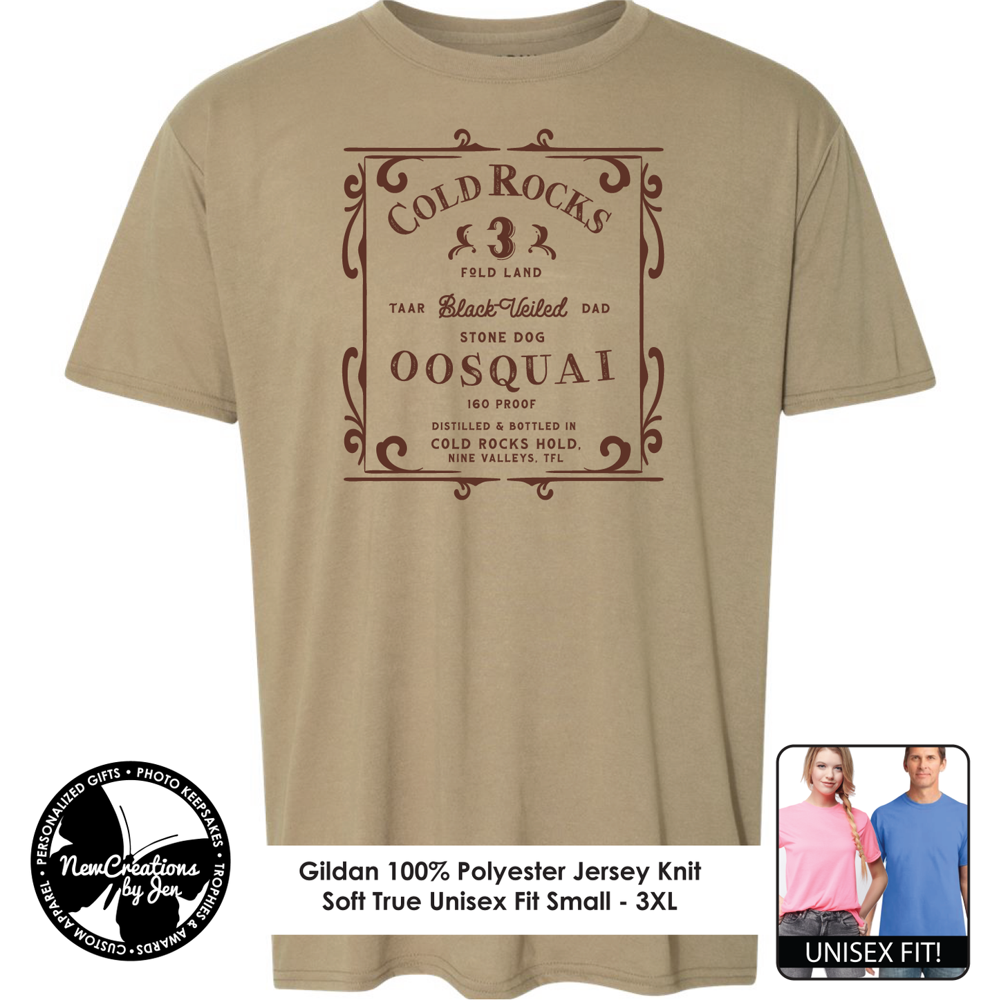 Cold Rocks Oosquai - Wheel of Time Inspired Souvenir Lightweight Tees