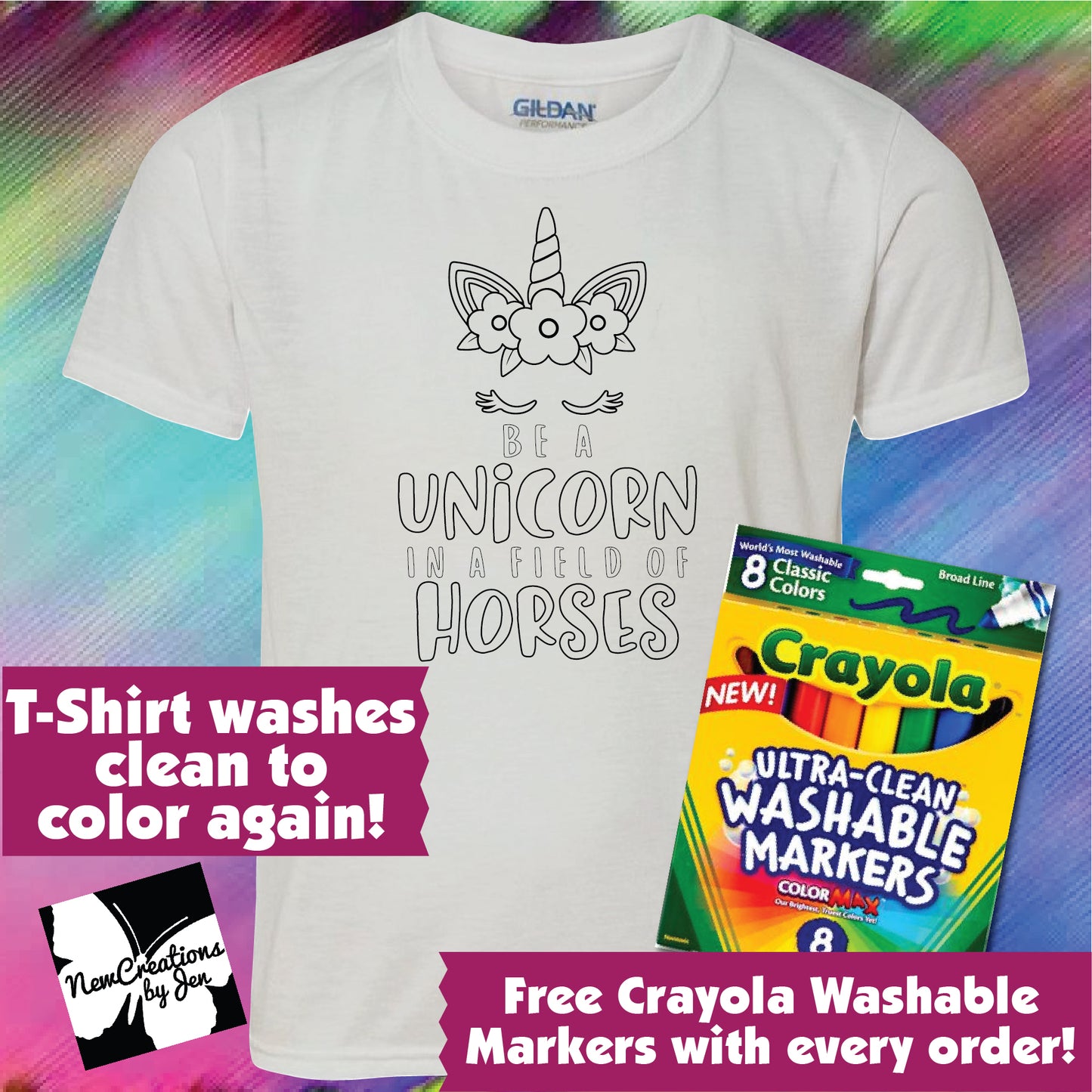 Fun Coloring Shirts COLOR • WASH • REPEAT