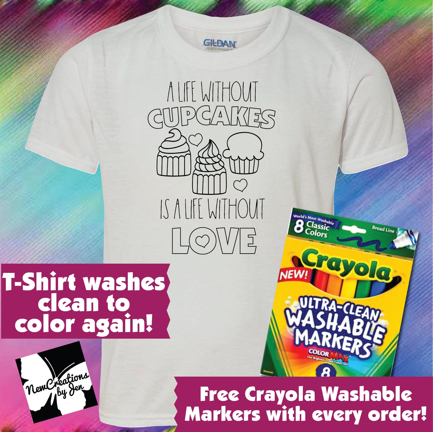 Fun Coloring Shirts COLOR • WASH • REPEAT