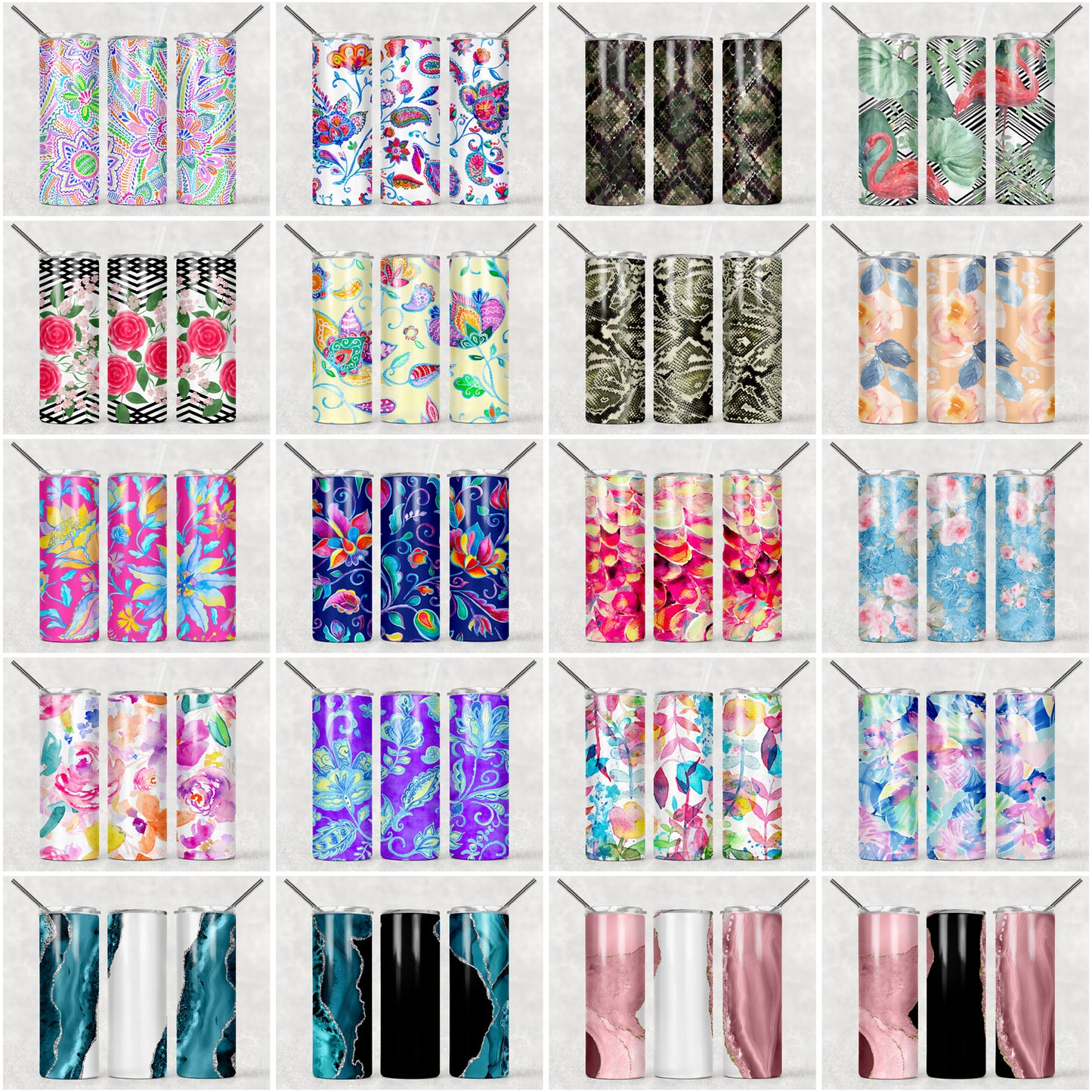 Vaso delgado a todo color - 20 oz - Elige tu diseño