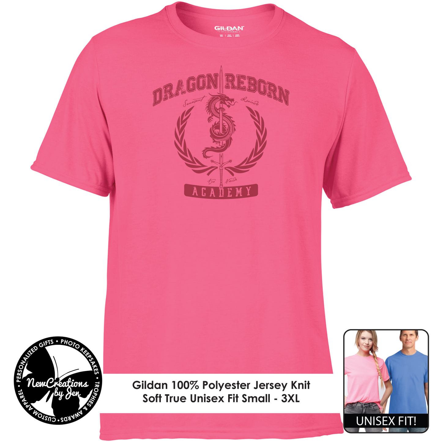 Dragon Reborn Academy - Wheel of Time Inspired Souvenir Lightweight Tees