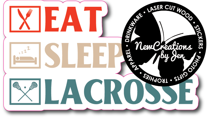 Pegatinas impermeables de lacrosse