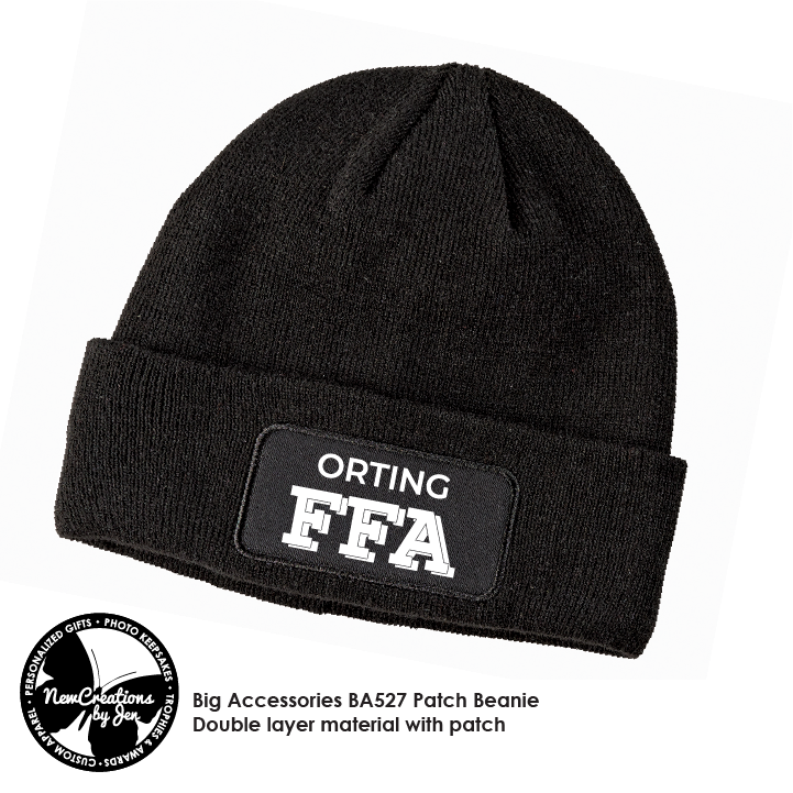 FFA Beanie Cap with art on patch