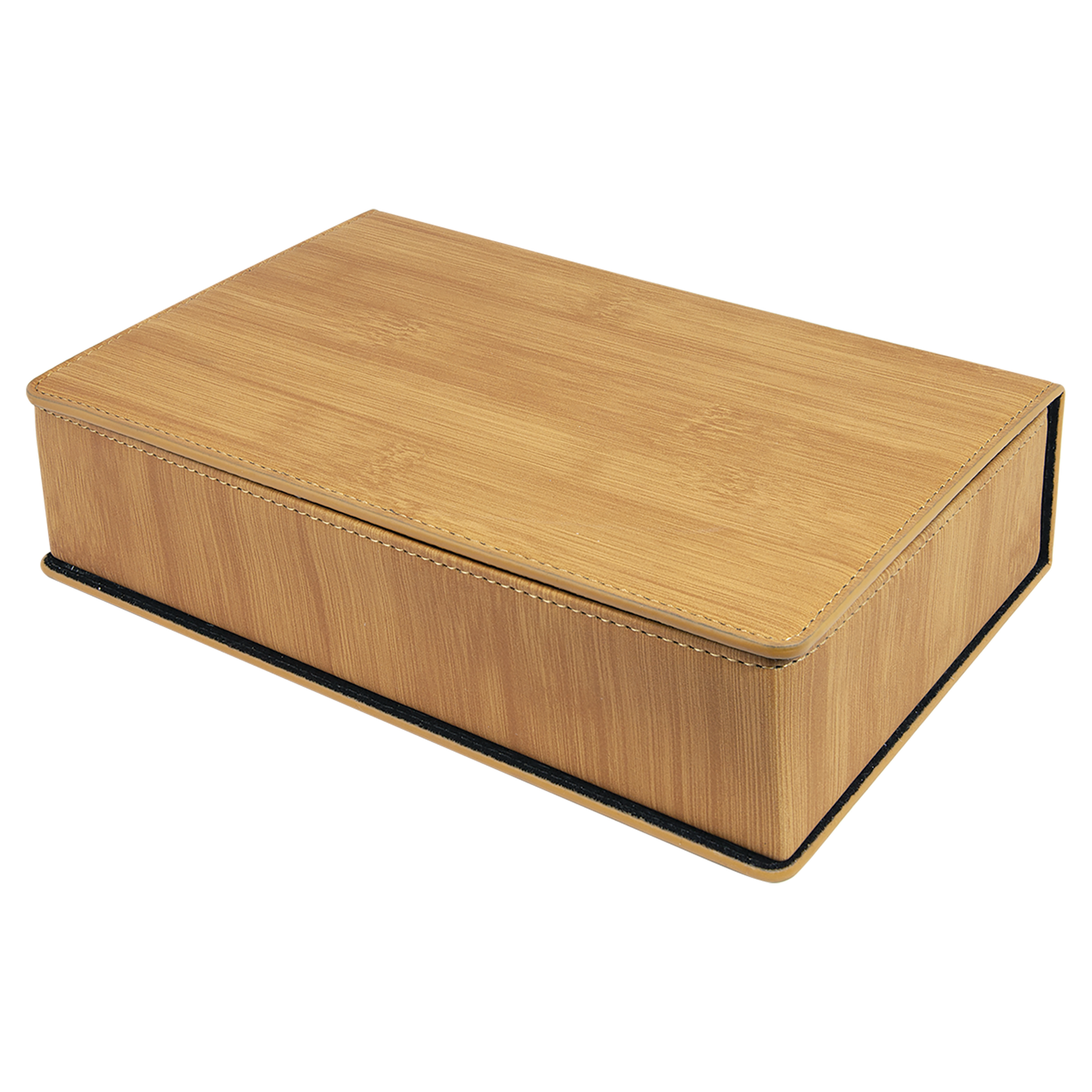 Set de regalo de frasco de cuero sintético grabable con láser