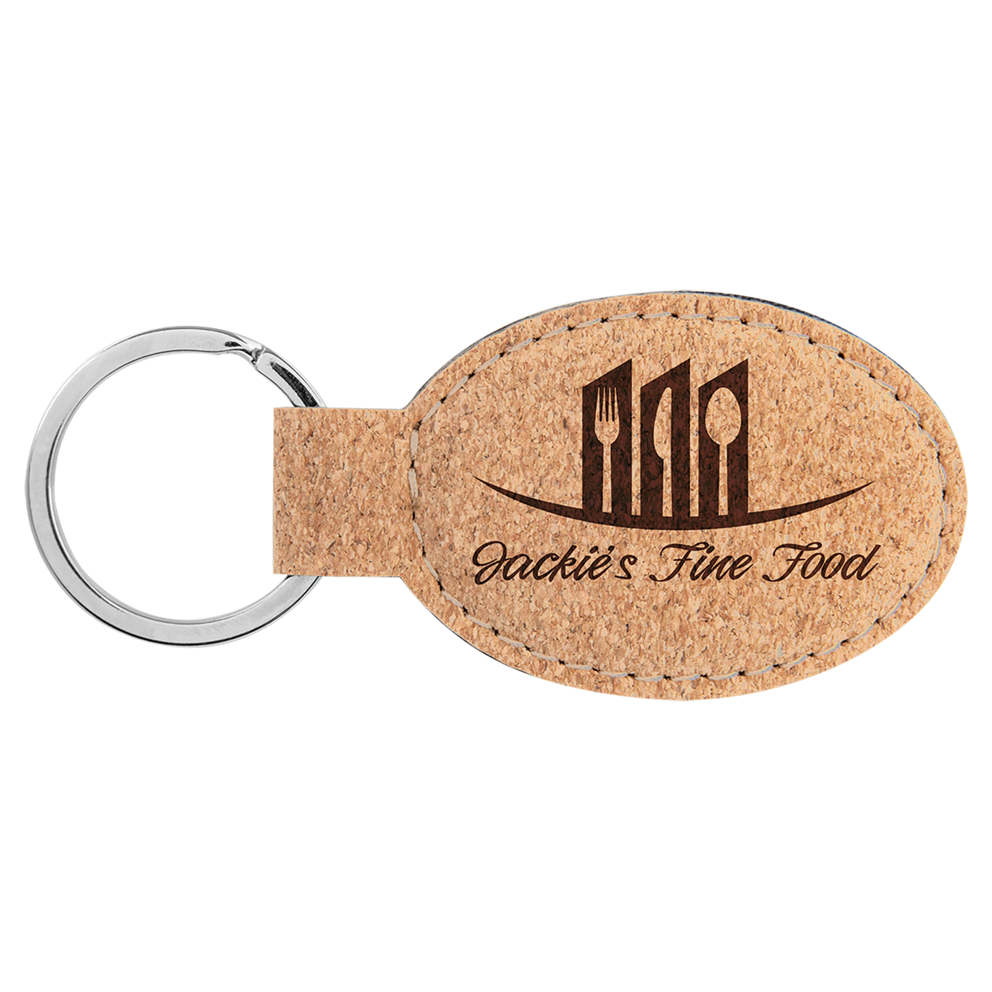 Personalized Leatherette Keychain