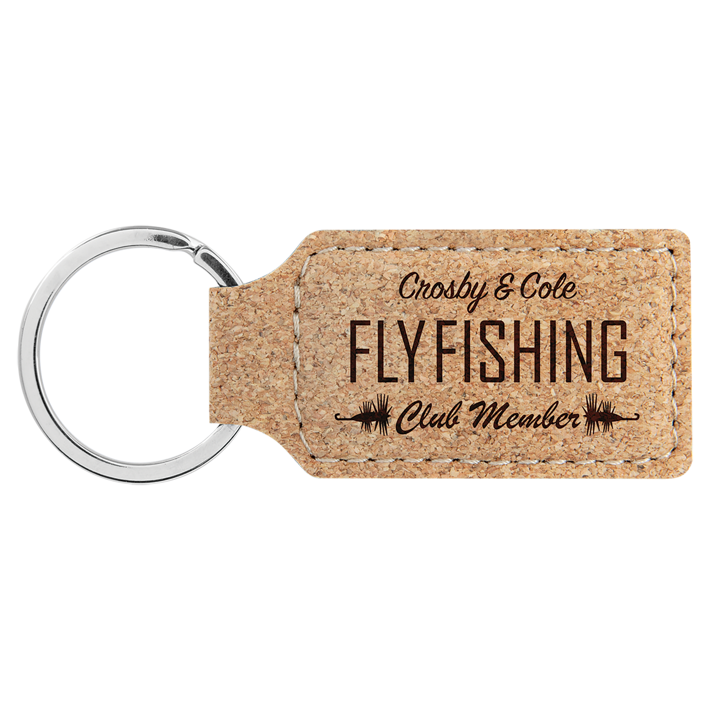 Personalized Leatherette Keychain