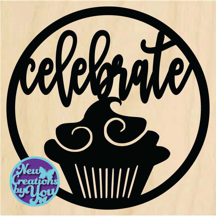 Inserto redondo Celebrate listo para pintar