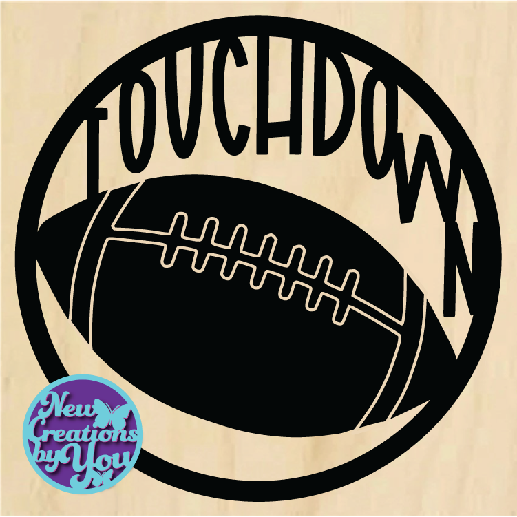 Inserto redondo de fútbol listo para pintar