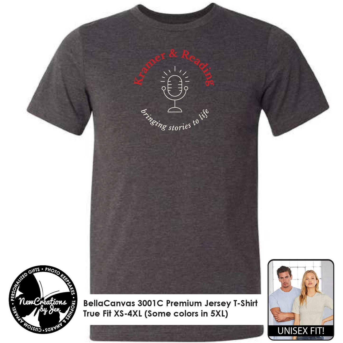 Camiseta unisex premium K&R 3001C