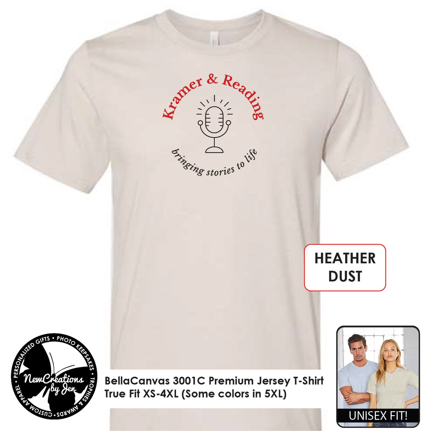 K&R Unisex Premium T-Shirt 3001C