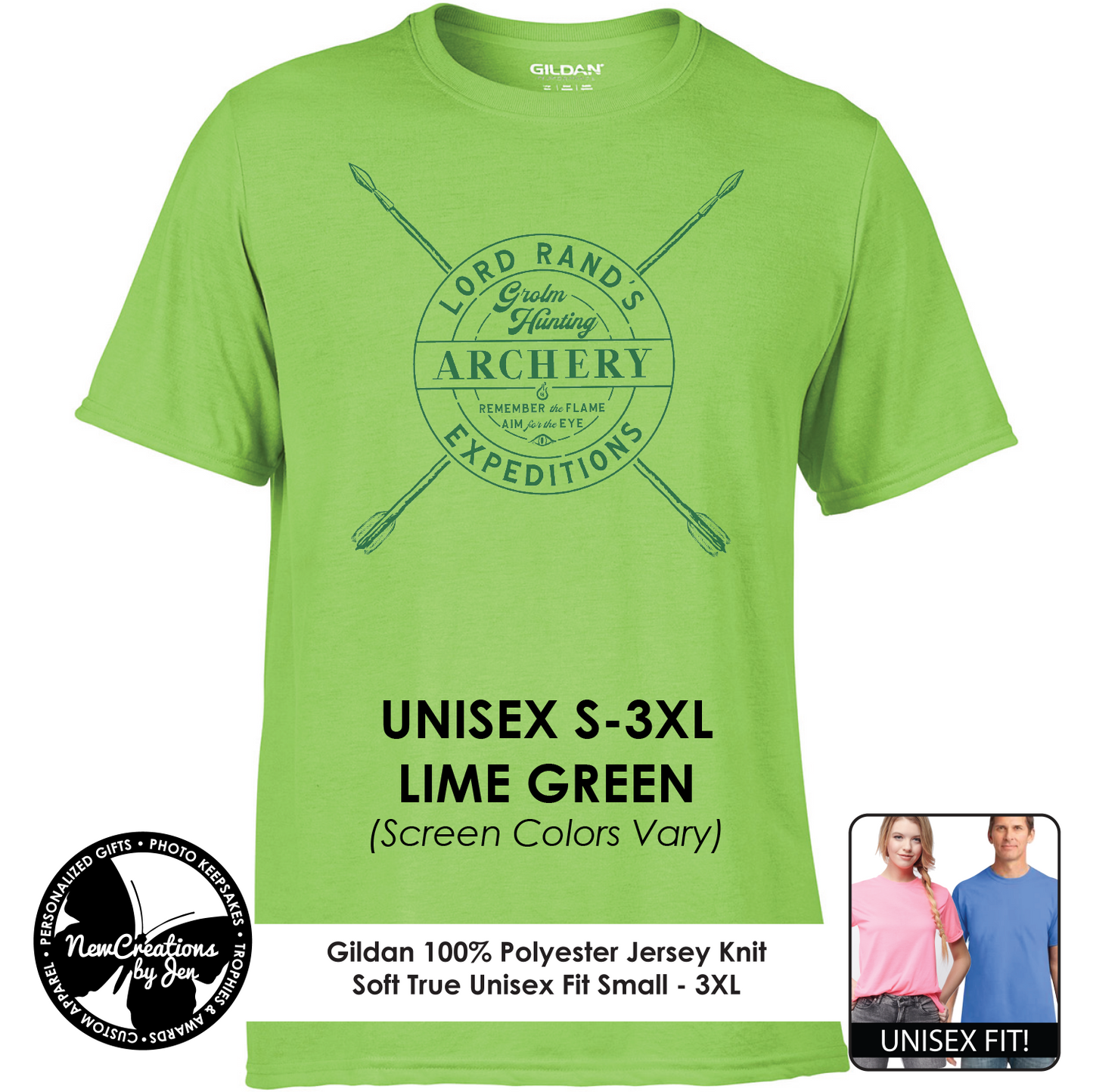 Lord Rand's Archery Expeditions - Wheel of Time Inspired Souvenir Lightweight Tees