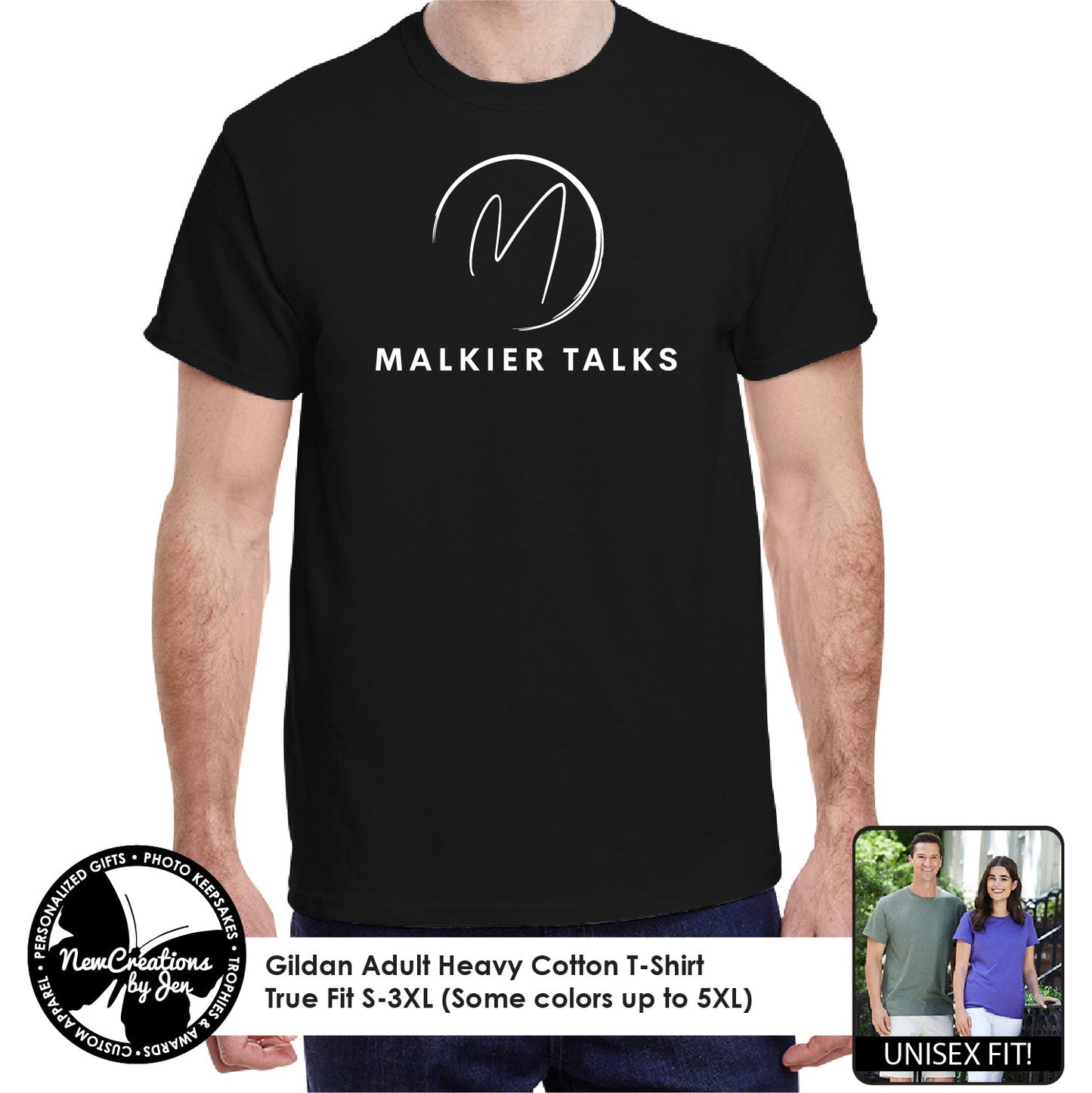 Camiseta básica de manga corta Malkier