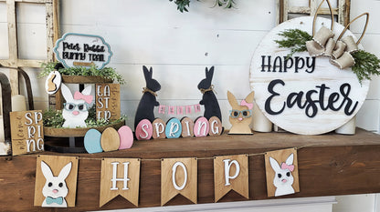 Bunny Hop Banner Sign - Ready to Paint Kit