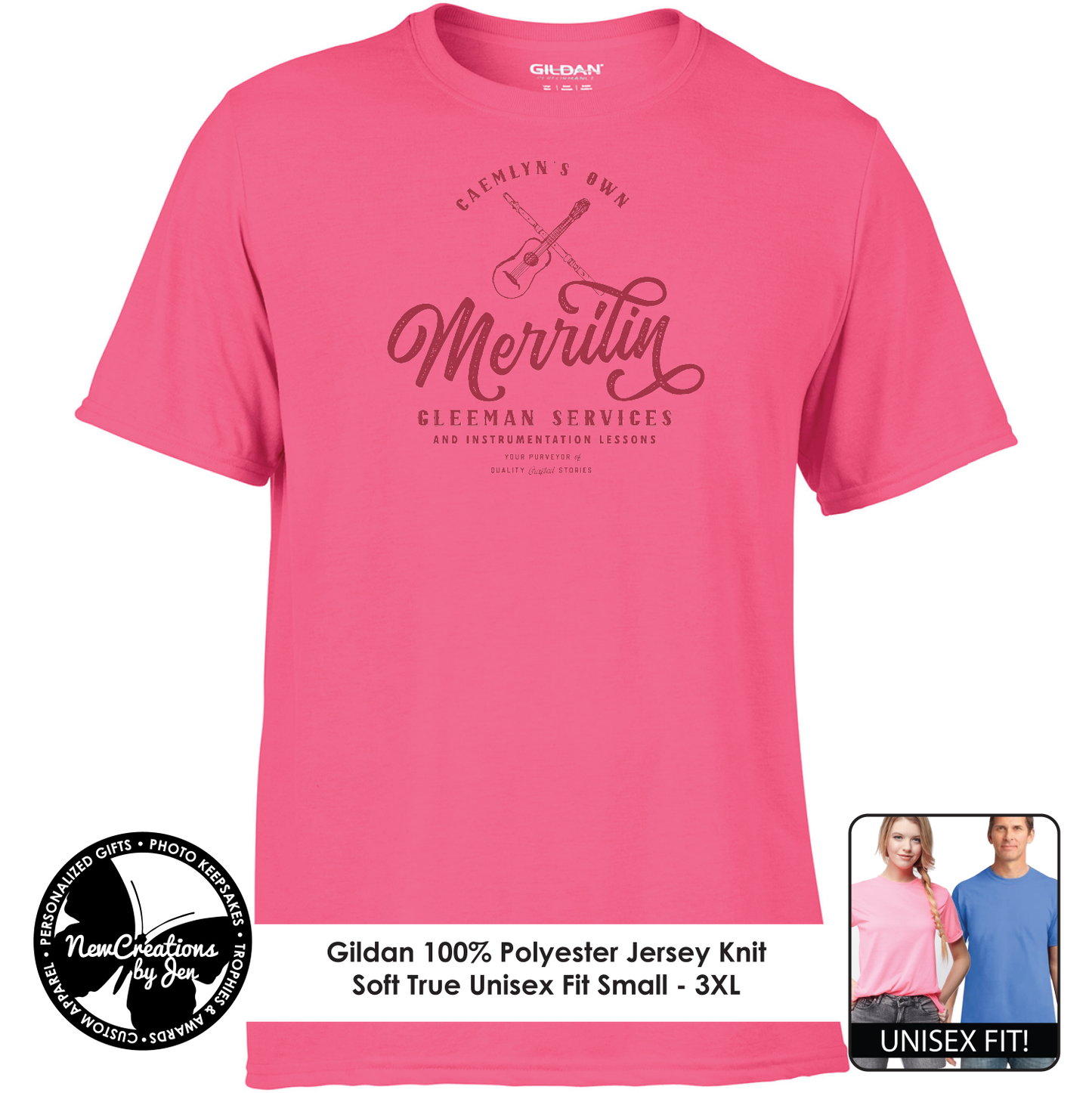 Merrilin Gleeman Services - Wheel of Time Inspired Souvenir Lightweight Tees