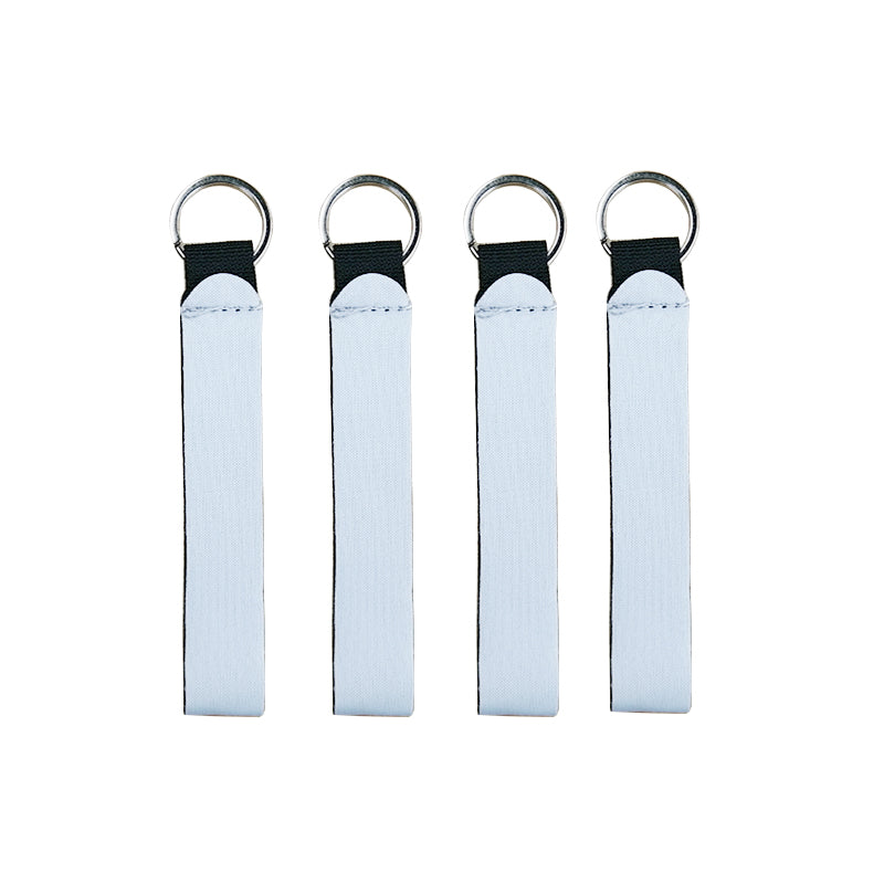 60PCS Sublimation Keychain Blanks Wristlet Keychain DIY Neoprene