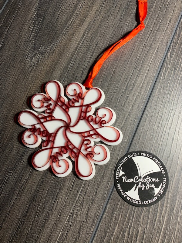 Faith, Hope & Love Ornaments