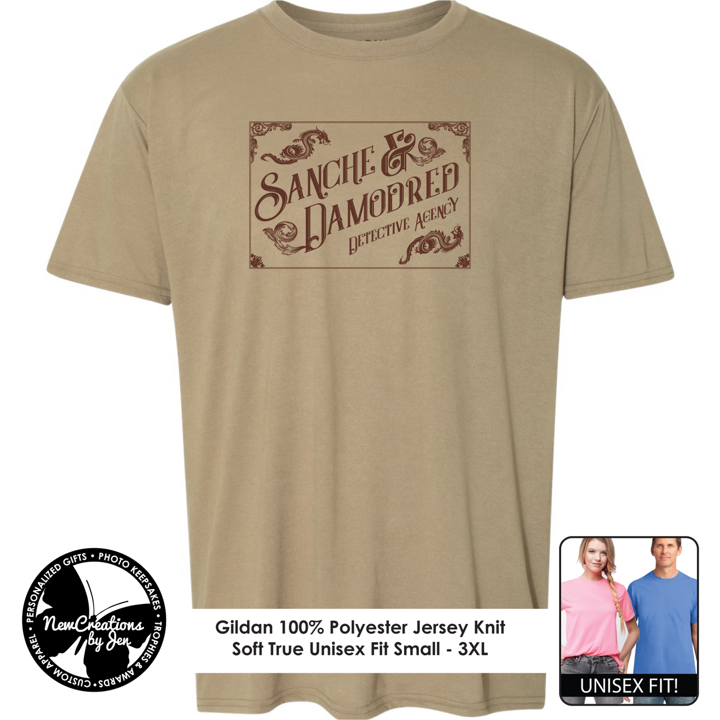 Sanche & Damodred Detective Agency - Wheel of Time Inspired Souvenir Lightweight Tees