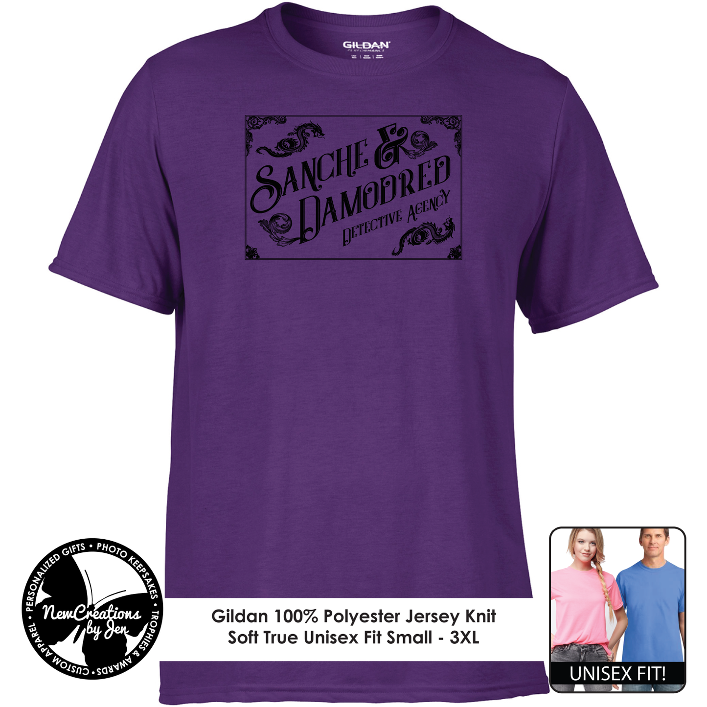 Sanche & Damodred Detective Agency - Wheel of Time Inspired Souvenir Lightweight Tees
