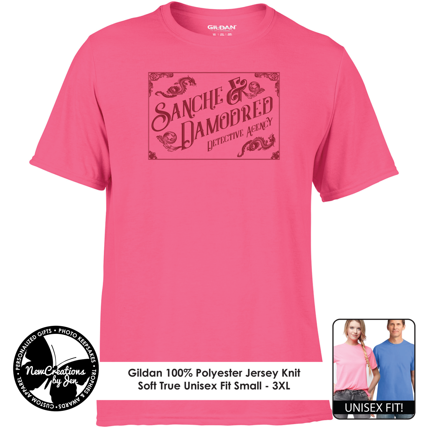 Sanche & Damodred Detective Agency - Wheel of Time Inspired Souvenir Lightweight Tees