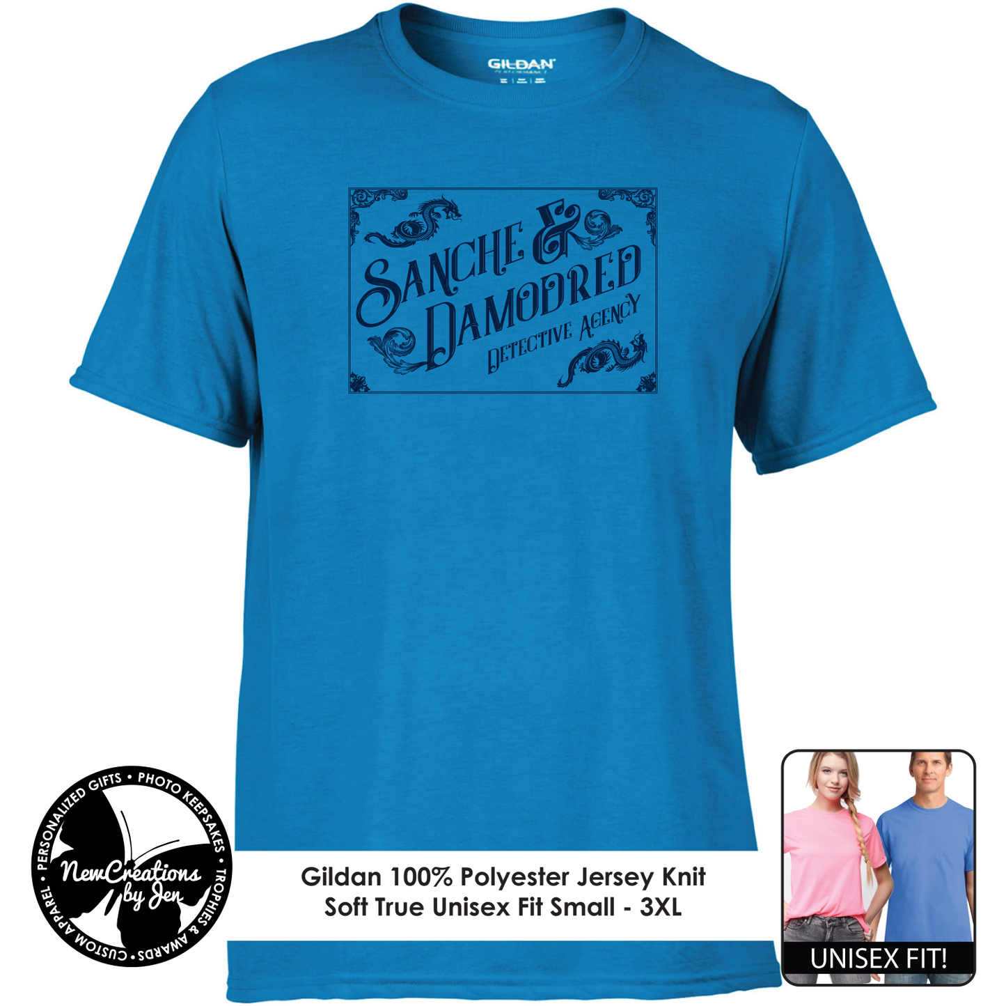 Sanche & Damodred Detective Agency - Wheel of Time Inspired Souvenir Lightweight Tees