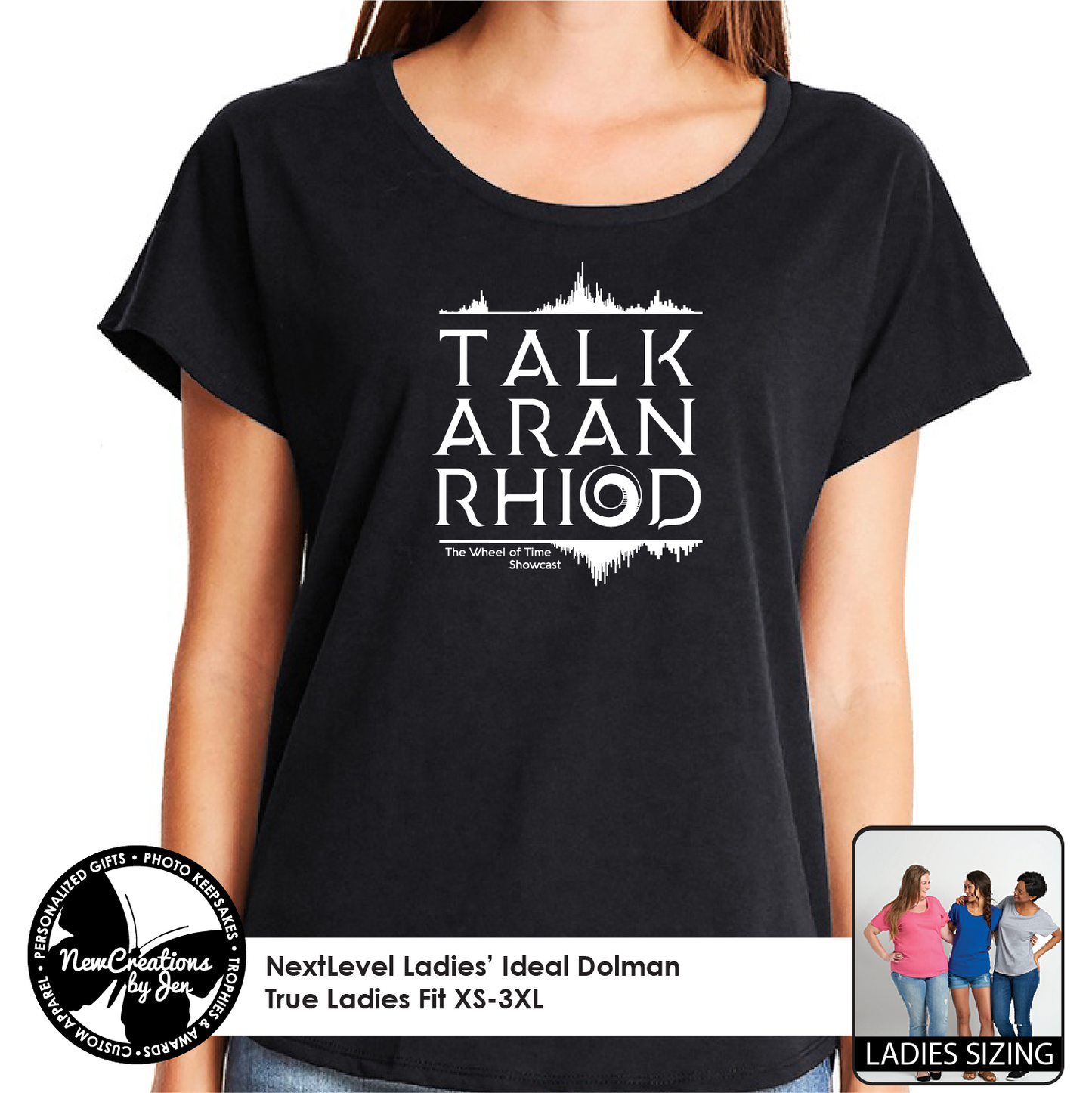 TAR - Camiseta Dolman para mujer de NextLevel