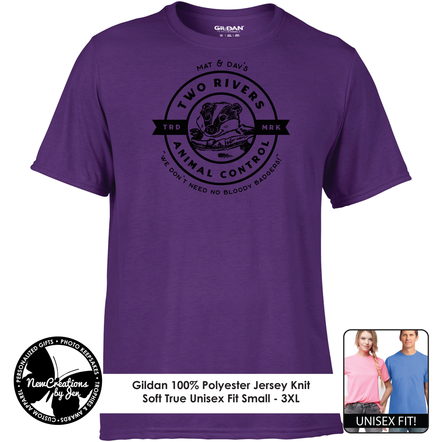 Two Rivers Animal Control - Wheel of Time Inspired  Souvenir Lightweight  Tees