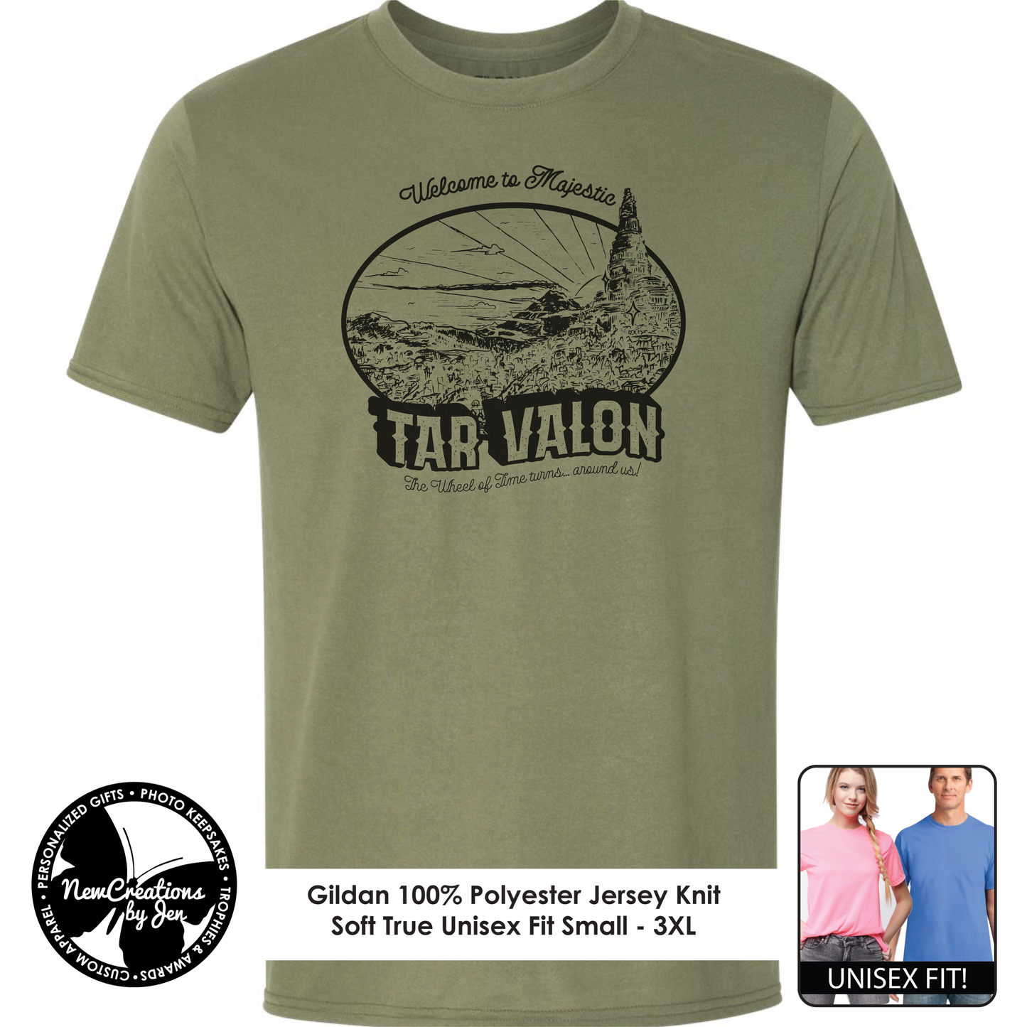 Welcome to Tar Valon - Wheel of Time Inspired  Souvenir Lightweight  Tees