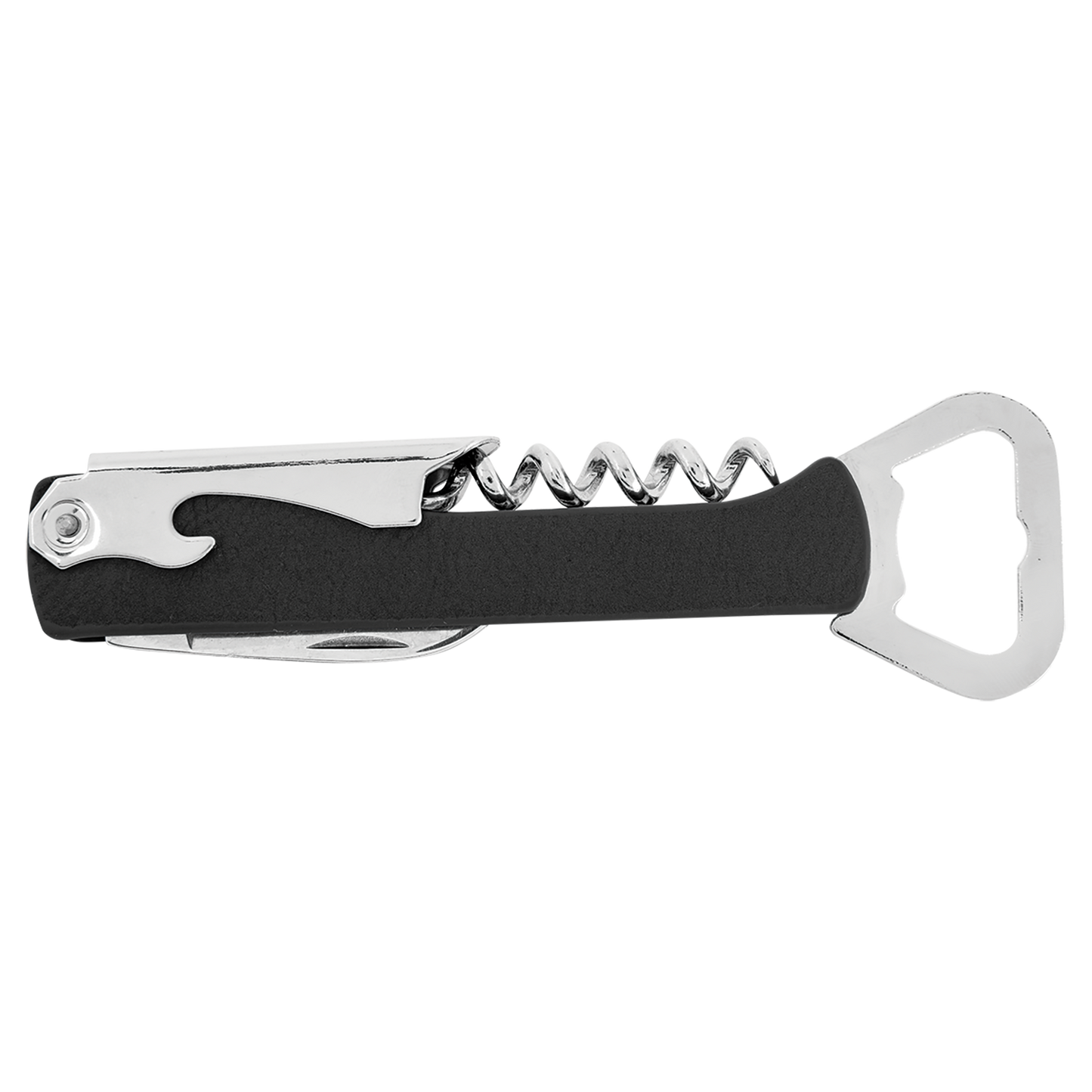 Abridor de botellas de vino de cuero sintético