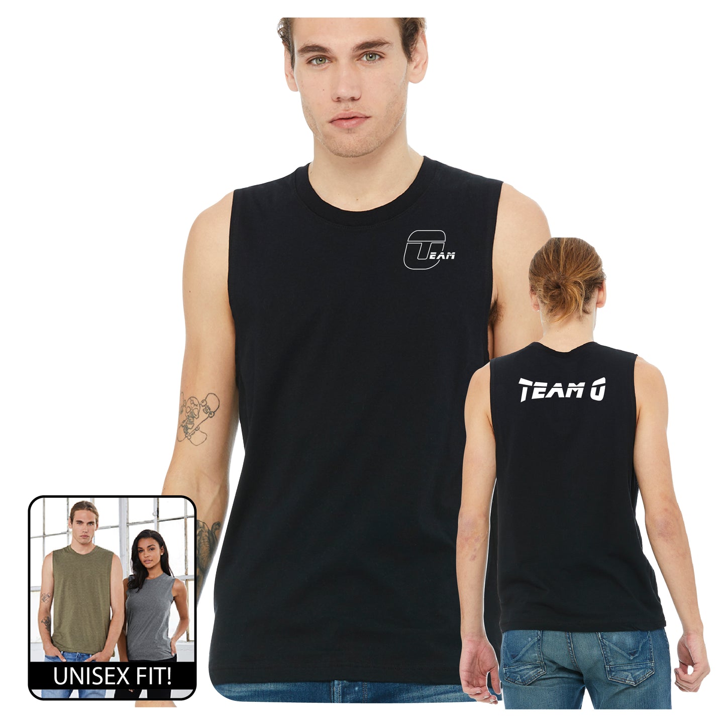 Team O Unisex Jersey Muscle Tank