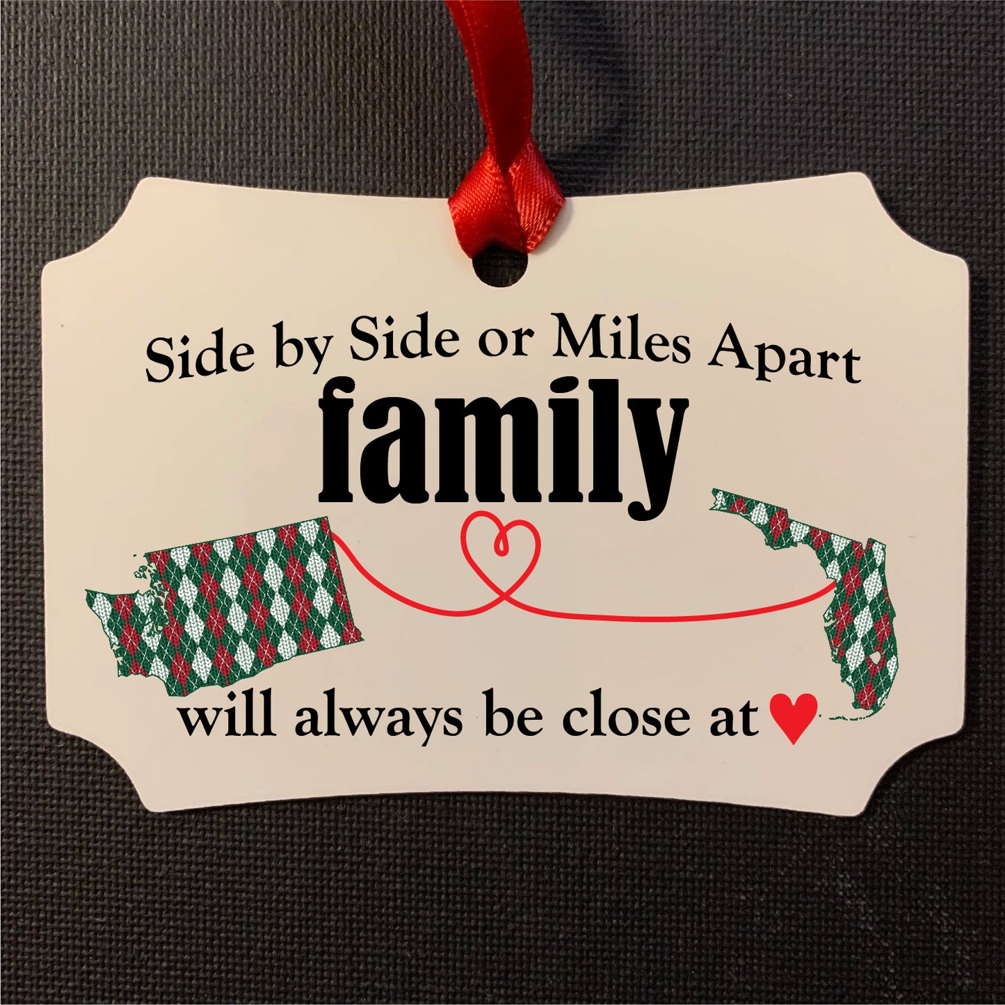 Family Miles Apart Ornaments