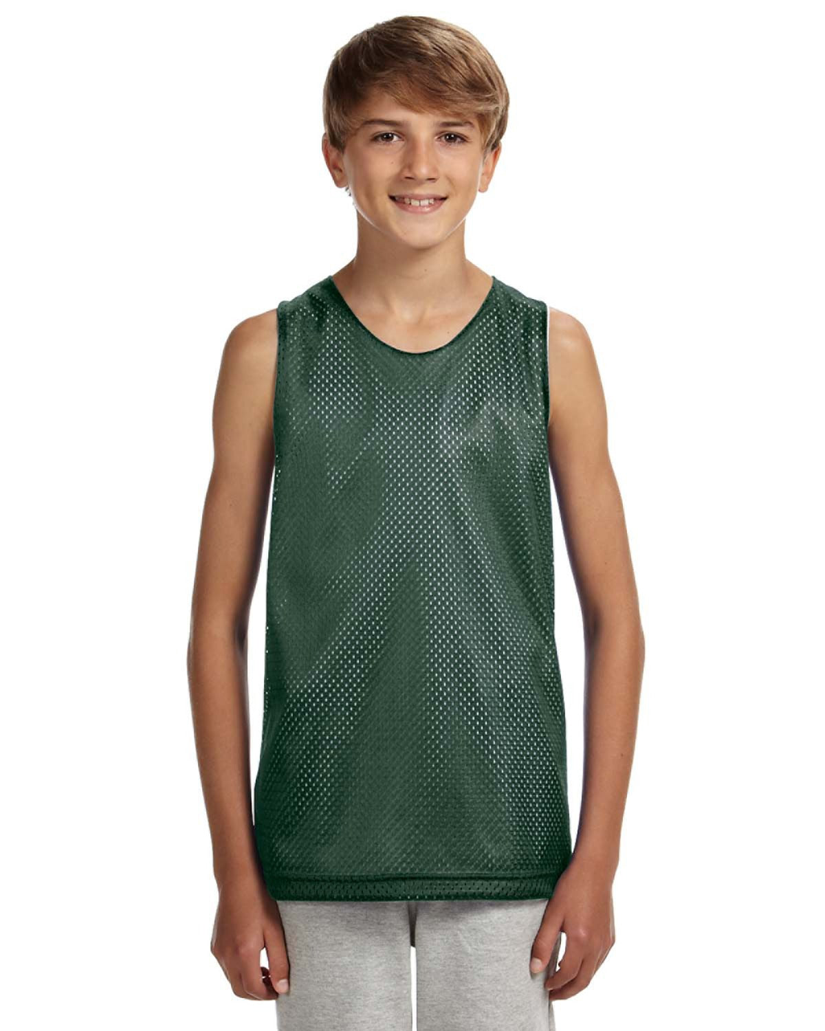 Camiseta de tirantes de malla reversible para jóvenes A4