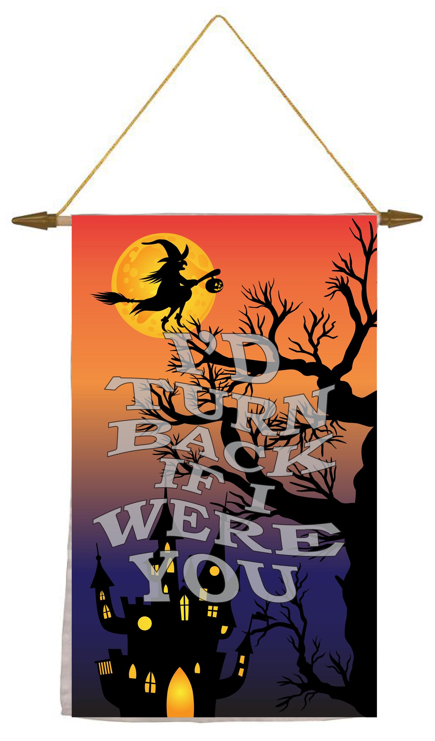 Bandera de jardín personalizada para colgar en la puerta